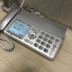  Panasonic パナソニック おたっくす 電話機 パーソナルファクス KX-PZ310-S 子機1台付  通電確認 【糸島市内 送料無料】250913-1の画像