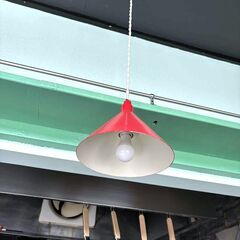 6個セット◆ペンダントライト　赤　レッド　飲食店で使用　シーリング　LED球付き◆の画像
