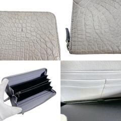 クロコダイル LB-5011 長財布 ライトスチールブルー  CROCODILE 小銭入付きの画像