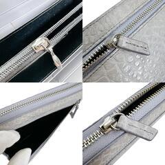 クロコダイル LB-5011 長財布 ライトスチールブルー  CROCODILE 小銭入付きの画像