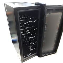 【自社配送は札幌市内限定】動作品◆WIE 電子ミニワインセラー WIWCTE12BFGADX 32L ペルチェ式 ブラック系◆の画像