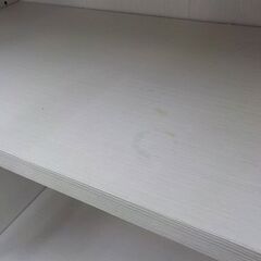 フリーラック 幅59×奥行29×高さ150㎝ ホワイト 全棚可動 本棚 シェルフ 西岡店の画像
