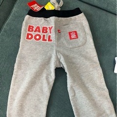新品BABYDOLLスウェットパンツ90cm
の画像