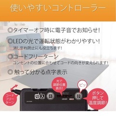 コイズミ　ホットカーペットの画像
