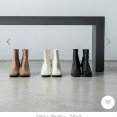 ボンルシール　BONLECILL　フェイクレザースクエアトゥショートブーツ　Sの画像