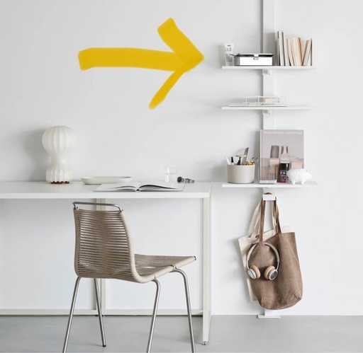 ※12月19日まで　つっぱり棚　Air Shelf セット　 平安伸銅工業