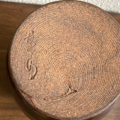 花瓶　
黒薩摩焼　長太郎焼の画像