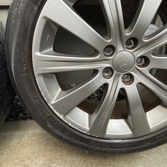 スバルインプレッサgh8 17インチ純正ホイールタイヤセット(2018年製)の画像