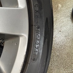 スバルインプレッサgh8 17インチ純正ホイールタイヤセット(2018年製)の画像
