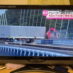 テレビ シャープ 32インチ テレビ台つきの画像