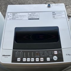 【リサイクルサービス八光】2018年製　ハイセンス 全自動洗濯機 5.5kg HW-T55C ホワイトの画像