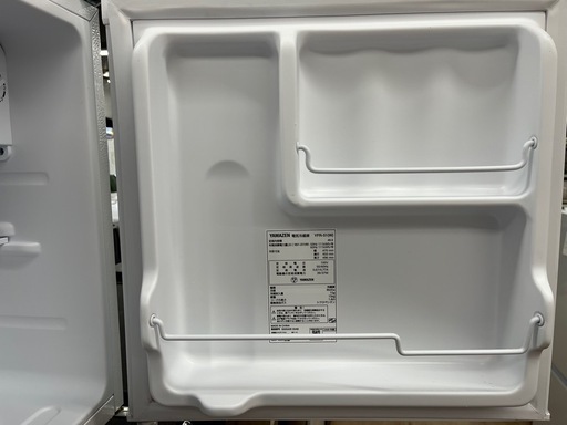 ジャングルジャングル岸和田和泉インター店】冷蔵庫 ヤマゼン YFR-51 2025年製 高年式 46L 1ドア ホワイト 山善 コンパ