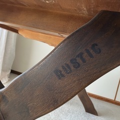 カリモク　Rustic テーブル　椅子　セットの画像