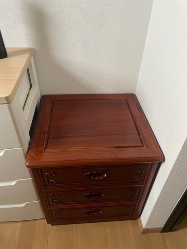 3段収納　高級木製家具