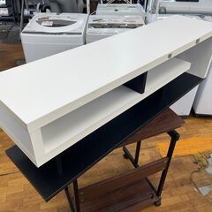 【リサイクルショップどりーむ鹿大前店】No.2738 テレビ台 120×30×34 白×黒 モノクロの画像