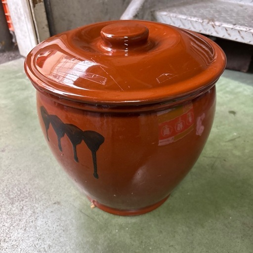 常滑焼 丸甕15号 蓋付 新品 常滑焼 丸甕15号 蓋付 常滑焼 丸甕15号•10