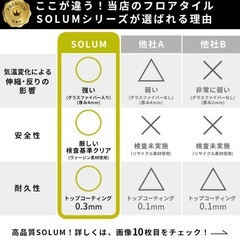 【新品】フロアタイル 置くだけマーブル ストーンSOLUMの画像