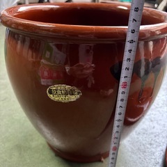 東♪#443 久松 かめ丸壺蓋付 漬物容器 梅干甕 味噌壺 常滑焼 常滑焼 久松 かめ 丸壺蓋付の画像