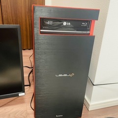 自作ゲーミングパソコン　モニター付き グラボ搭載　GTX デスクトップパソコン　ディスプレイの画像