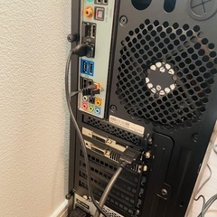 自作ゲーミングパソコン　モニター付き グラボ搭載　GTX デスクトップパソコン　ディスプレイの画像