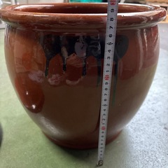 東♪#444 久松 かめ丸壺蓋付 漬物容器 梅干甕 味噌壺 常滑焼 常滑焼 久松 かめ 丸壺蓋付の画像