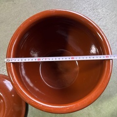 東♪#444 久松 かめ丸壺蓋付 漬物容器 梅干甕 味噌壺 常滑焼 常滑焼 久松 かめ 丸壺蓋付の画像