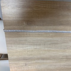 美品】ナチュラルダイニングテーブル＆チェア3点セット（椅子2＋ベンチ1） の画像