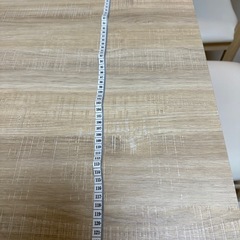 美品】ナチュラルダイニングテーブル＆チェア3点セット（椅子2＋ベンチ1） の画像