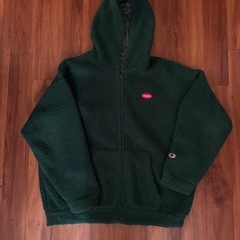 Champion チャンピオン リバーシブル ボアジャケット カーキ グリーン　エックスガールコラボの画像