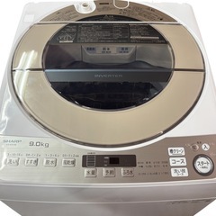 NO.2565【2020年製】SHARP シャープ 全自動電気洗濯機 ES-KSV9E-N 9kg 家電 中古の画像