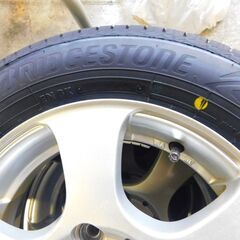 【JM768】2024年製 BRIDGESTONE(ブリヂストン) ECOPIA NH200C 155/70R13 75S ホイール付き ラジアルタイヤ ノーマルタイヤの画像