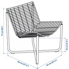 【新品未使用】IKEA SKLBODA スコールボダ パーソナルチェア, ブラック　イケアの画像