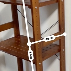木製ラック　シェルフの画像