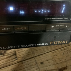 フナイ　VHS　ビデオデッキ　電源入るが動作未確認　取りに来てくださる方の画像
