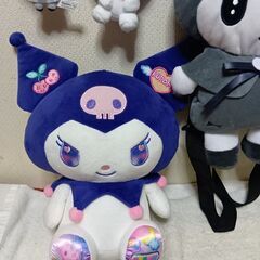 クロミちゃん　ぬいぐるみリュック＆ぬいぐるみ3個セットの画像