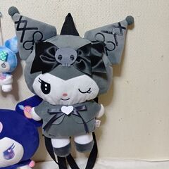 クロミちゃん　ぬいぐるみリュック＆ぬいぐるみ3個セットの画像