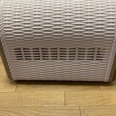 リッチェル　ペット用キャリーバッグ(ブラウンのラタン風)の画像
