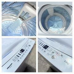 【❗️✨早い者勝ち✨❗️】Hisense ✨全自動電気洗濯機 HW-E5503✨5.5kg／2020年製🌀動作確認済・清掃済み❗️の画像