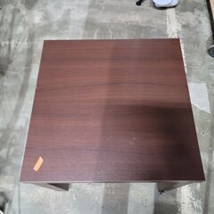 ローテーブル ブラウン 幅550×奥550×高490mm 25i菊STの画像