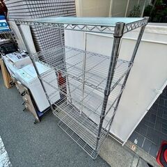 【武蔵小山店】　6段 スチールラック メタルラック ワイヤーラック 収納棚 スチールシェルフ メタルシェルフ ワイヤーシェルフ 棚 ラック シェルフ オープンシェルフ 業務用 rack shelf steel metal wireの画像