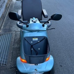 引取限定 SUZUKI スズキ セニアカー 電動車いす ET4D6 電動車椅子 電動カート シニアカー 鍵付 動作確認済 現状の画像