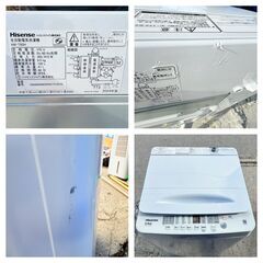 【❗️✨簡易清掃・動作確認済✨❗️】Hisense✨全自動洗濯機 HW-T60H✨2024年製🌀6kg／一部傷ありの画像