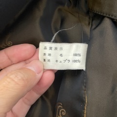 レディース　コート　レトロ　黒の画像