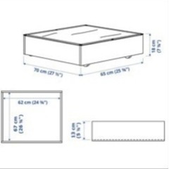 IKEA ベット下収納の画像
