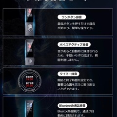未開封　ボイスレコーダー 小型  64GB 録音機 最長270時間録音  の画像