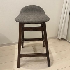 カウンターチェア (フィルン OC LBR/GY)ニトリの画像