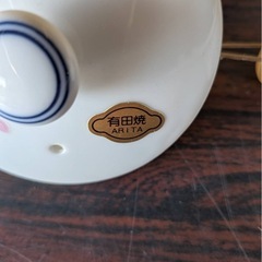 未使用品？ 有田焼 友右衛門 茶器セット 木箱入り 番茶器 急須 湯呑 5客 茶道具 煎茶具 陶器蓋物 湯呑の画像
