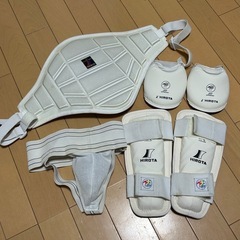 空手　全日本空手道連盟　防具一式の画像