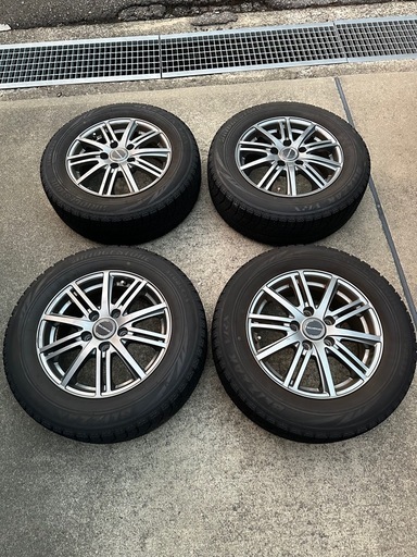 195/65R15 アルミホイール付きスタッドレスタイヤ 4本セット 日産セレナ