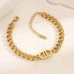 *《GOLD》*DDステンレス＊喜平ブレスレットSSTの画像